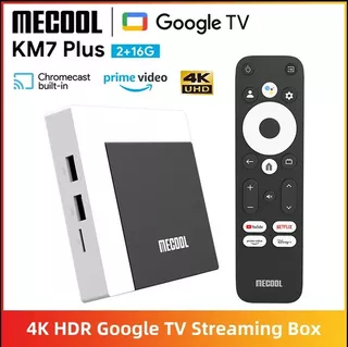 Tv Box Mecool Km7 Plus 4k Certificado Sellado Color Negro