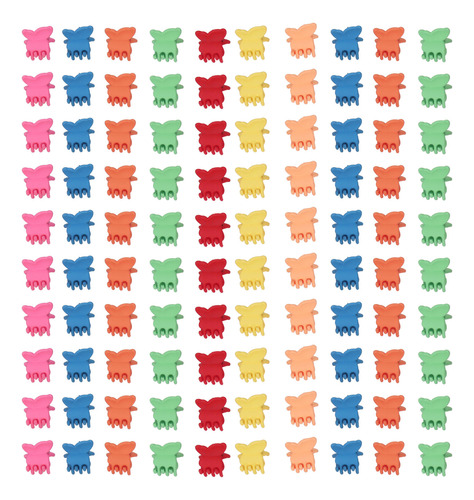 Mini Pinzas Para El Pelo, 100 Unidades, Colores Variados, Pa