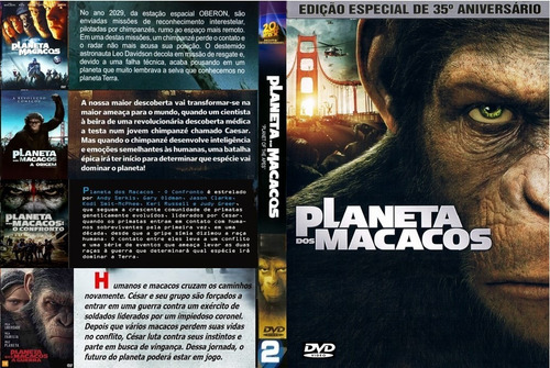 Imagem 1 de 5 de Dvd Filmes Coleção O Planeta Dos Macacos (9 Dvds)