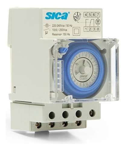 Interruptor Sica 789026 Timer Progamable Riel Din 16a
