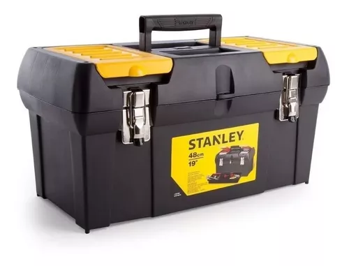 Caja de herramientas Stanley 19-013 de plástico 260mm x 489mm x 248mm negra