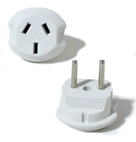 Adaptador Enchufe Viaje Europeo Apto España Pata Redonda X 4