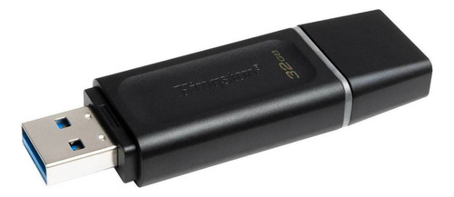 Pen Drive Datatraveler Exodia Usb 3.2 Dtx/32gb - Kingston Cor Preto