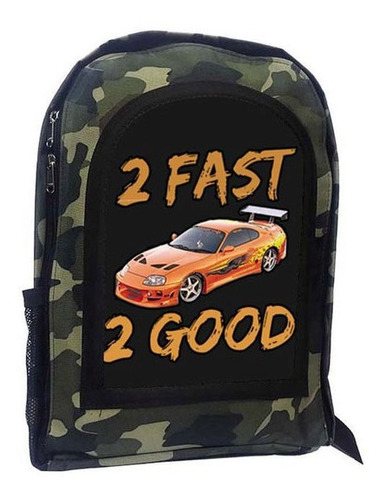 Mochila Camuflada Rapido Y Furioso Fast And Furious A17