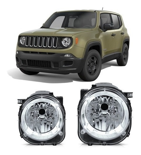 Farol Jeep Renegade 2015 2016 2017 2018