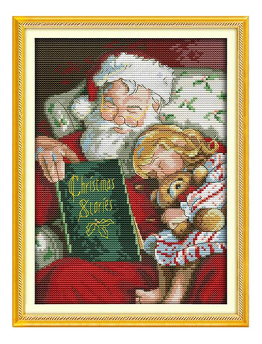 Kits De Estampado Preimpreso De - Navidad Santa Claus 14ct