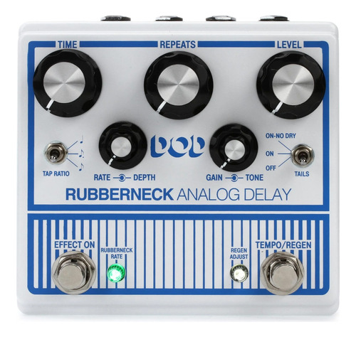 Pedal De Delay Analógico Dod Rubberneck Con Tap Tempo