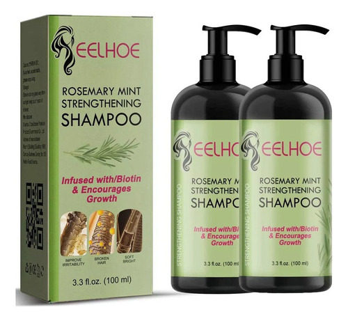 2 X Champú Fortalecedor N Mielle Organics Spice Mint E 3010