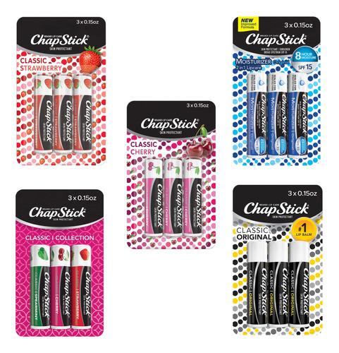 Chapstick Classic Collection - Paquete De Tubos De Blsamo La