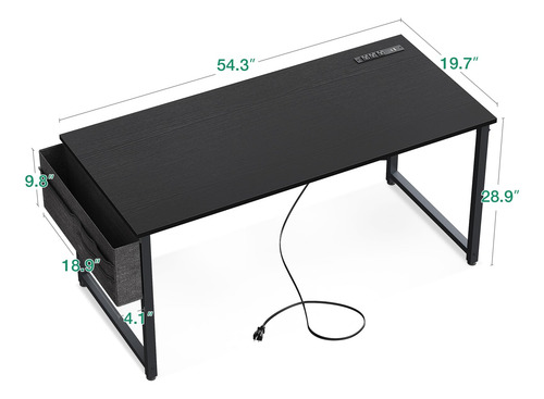 Escritorio Grande Para Computadora Con Tomas Y Puerto Usb