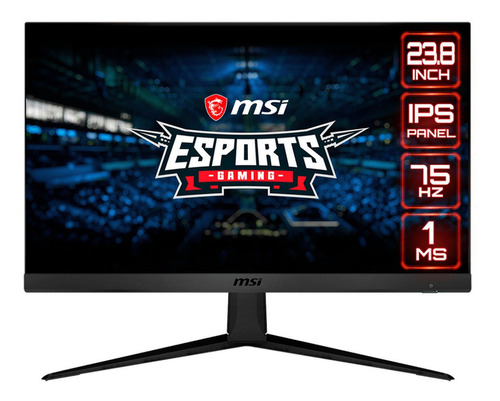 Monitor gamer MSI Optix G241V led 23.8" negro 100V/240V