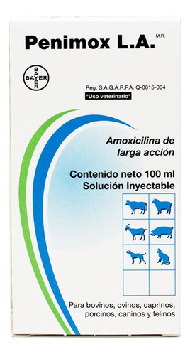 Penimox L.a. Antibiótico Amoxicilina Larga Accion 100ml