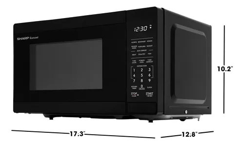 Horno Microondas Sharp 0.7 Cuft 700w Con Turntable Smc0760kb