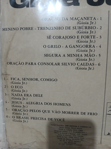Lp Gioia Jr - 25 Anos De Poesia Estandar (Usado)