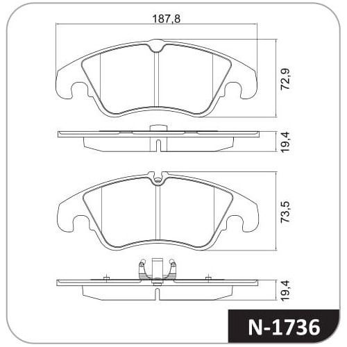 Juego Pastillas Freno X 4 Audi A4 08/18