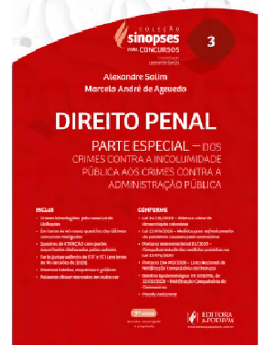 Direito Penal - Parte Especial, De Salim, Alexandre. Editora Juspodivm, Capa Mole Em Português, 2021