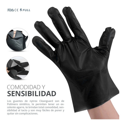 Imagen 4 de 10 de Guantes De Nytrex Polimero Libre De Latex Vinil Nitrilo
