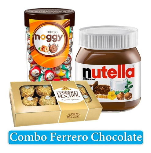Combo Regalo Chocolates Ferrero Nutella Noggy