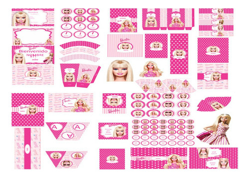 Kit Imprimible De Lujo De Barbie All Doll Up