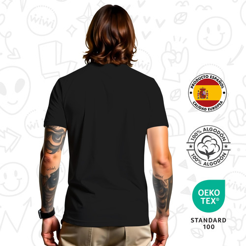 Polera Hombre Manga Corta Basico Algodon Slim Fit