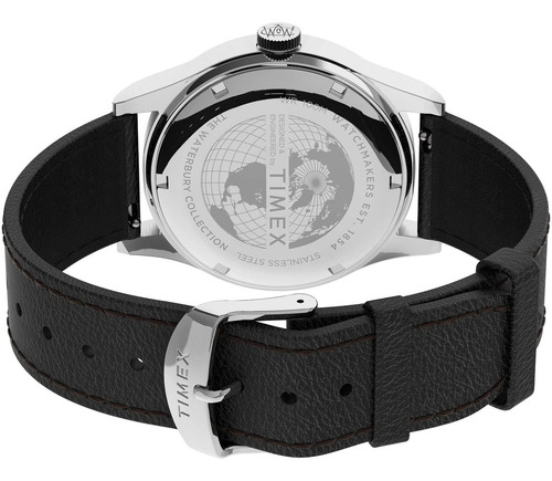 Reloj Mujer Timex Tw2u90200vq Automático 39mm Pulso Negro