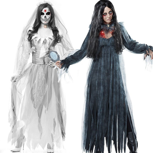 Conjunto De Disfraces De Novia De Halloween Horror Demon Vampire .