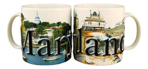 Americaware Smmry01 Maryland 18 Oz Taza Con Relieve A Todo C