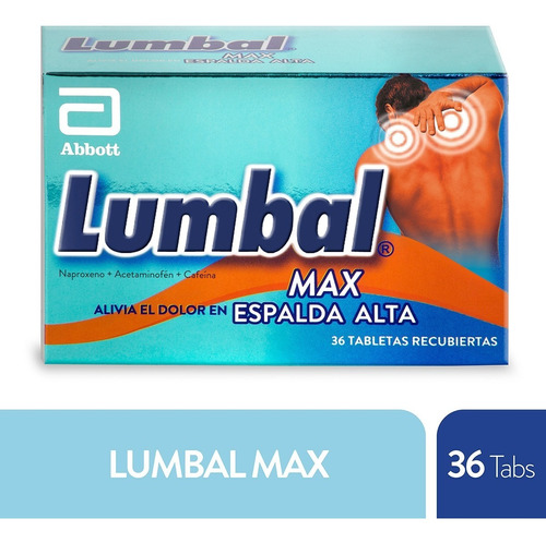 Lumbal Max X 36 Tabletas - Unidad a $3090