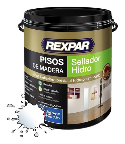 Rexpar Sellador Hidro Pisos De Madera X 4 Lt