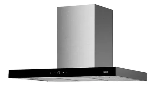 Coifa De Parede Franke Prática Touch 90cm Com 3 Velocidades Em Aço Inox e Vidro Preto 16700