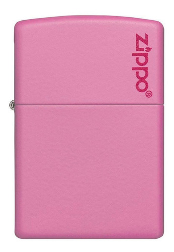 Encendedor Zippo Rosado Mate Con Logo Zippo Rosa