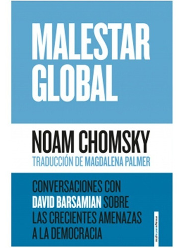 Malestar  Global  /   Noam Chomsky  (libro)  