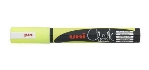 Imagen 1 de 1 de Marcador Uni-ball Tiza Pwe-5m Amarillo