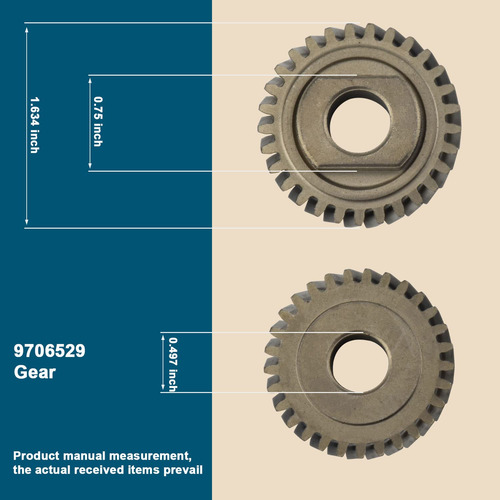 9706529 W11086780 Engranaje 9709231 Wp9709231 Gear Worm Gear
