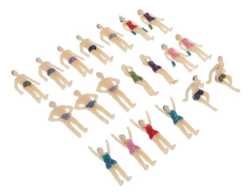 Figuras De Personas Modelo Playa Mini Modelos De 4 Piezas