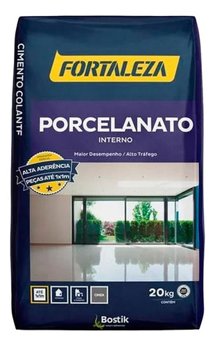 Argamassa Colante Para Porcelanato Interno Branco 20kg