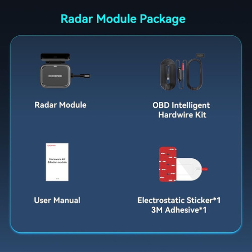 Detectores Radar Hardware Obd Ddpai Cámara De Auto N5 Dual