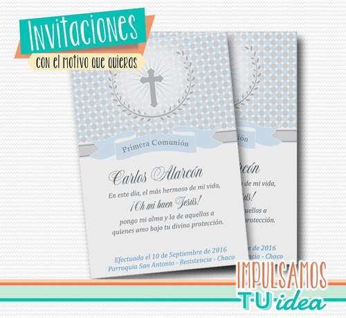 Estampita Comunión - Tarjetita Comunión Nene Para Imprimir