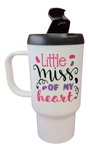 Jarro Termico Frase Little Miss Of My Heart Pequeña