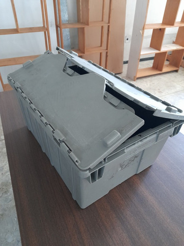 Caja De Plástico Con Tapa 50 X 23 Cm - 10 Piezas-usado