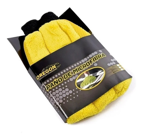 Imagen 2 de 5 de Manopla Microfibra De Lavado Auto Camioneta Lavable Naranja