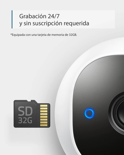 Imagen 7 de 10 de Cámara De Seguridad Eufy Apta Ext 2k 32gb Microsd C/cable