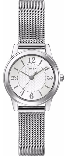 Reloj Timex T2p457 Color De La Correa Acero Color Del Bisel Acero Color Del Fondo Blanco