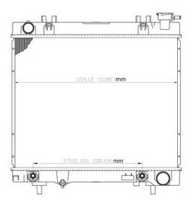 Radiador Dakota 2005-2006-2007 V6 3.7 Automatico Cdr