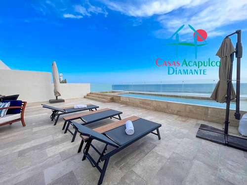 Cad Ikaroa Ph 6. Penthouse De Playa Con Terraza, Alberca, Jacuzzi Privados Y Vista Frontal Al Mar