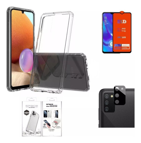 Case Funda Para Samsung A03s + Mica De Pantalla Y Cámara