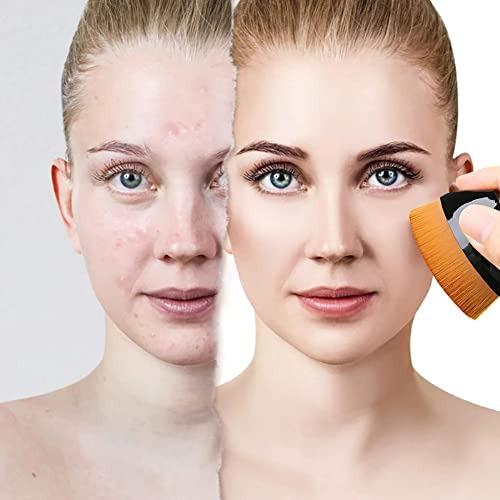 Brochas De Maquillaje, Flat Top Kabuki Hexagon Foundation Br
