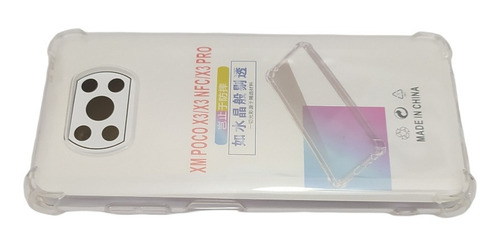Imagen 3 de 9 de Carcasa Para Xiaomi Poco X3 Transparente Antigolpe