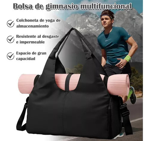 Maleta Deportiva Con Compartimento Para Zapatos Para Mujer