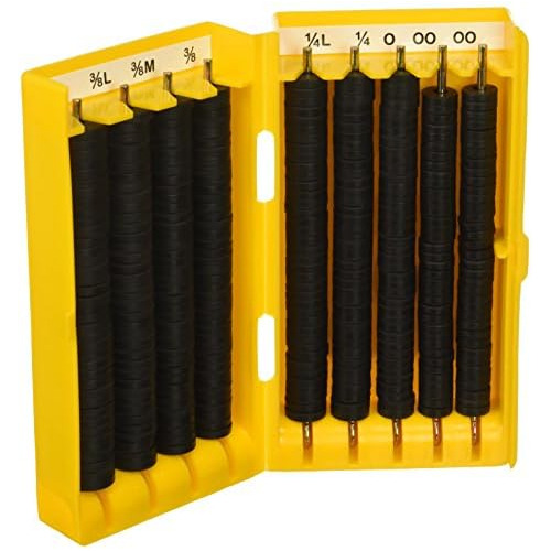 Kit De Arandelas Planas Grifo, 280 Piezas, Color Negro